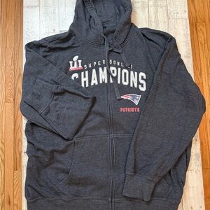 NFL New England Patriots Super Bowl Champions zip up hoodie men’s 3XL BRADY